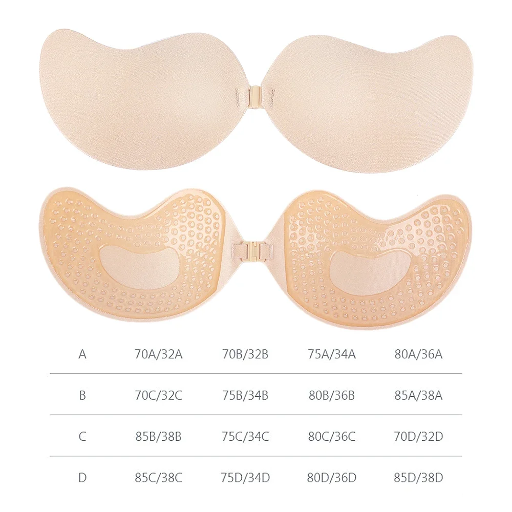 Unsichtbarer trägerloser selbs – Push Up Bra Silicone Bewertung und Preis